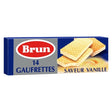 Biscuits gaufrettes fourrées à la vanille BRUN