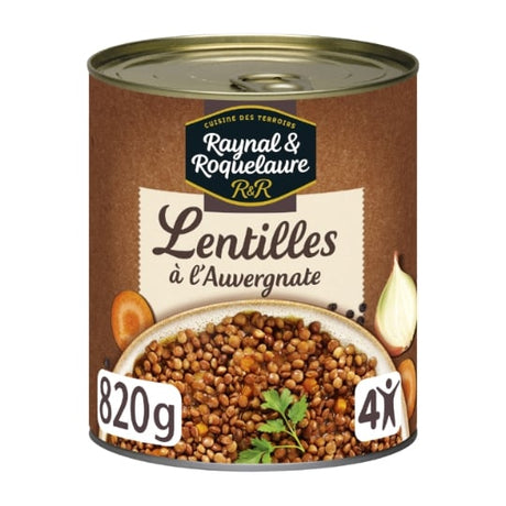 Lentilles cuisinées à l'auvergnate RAYNAL ET ROQUELAURE