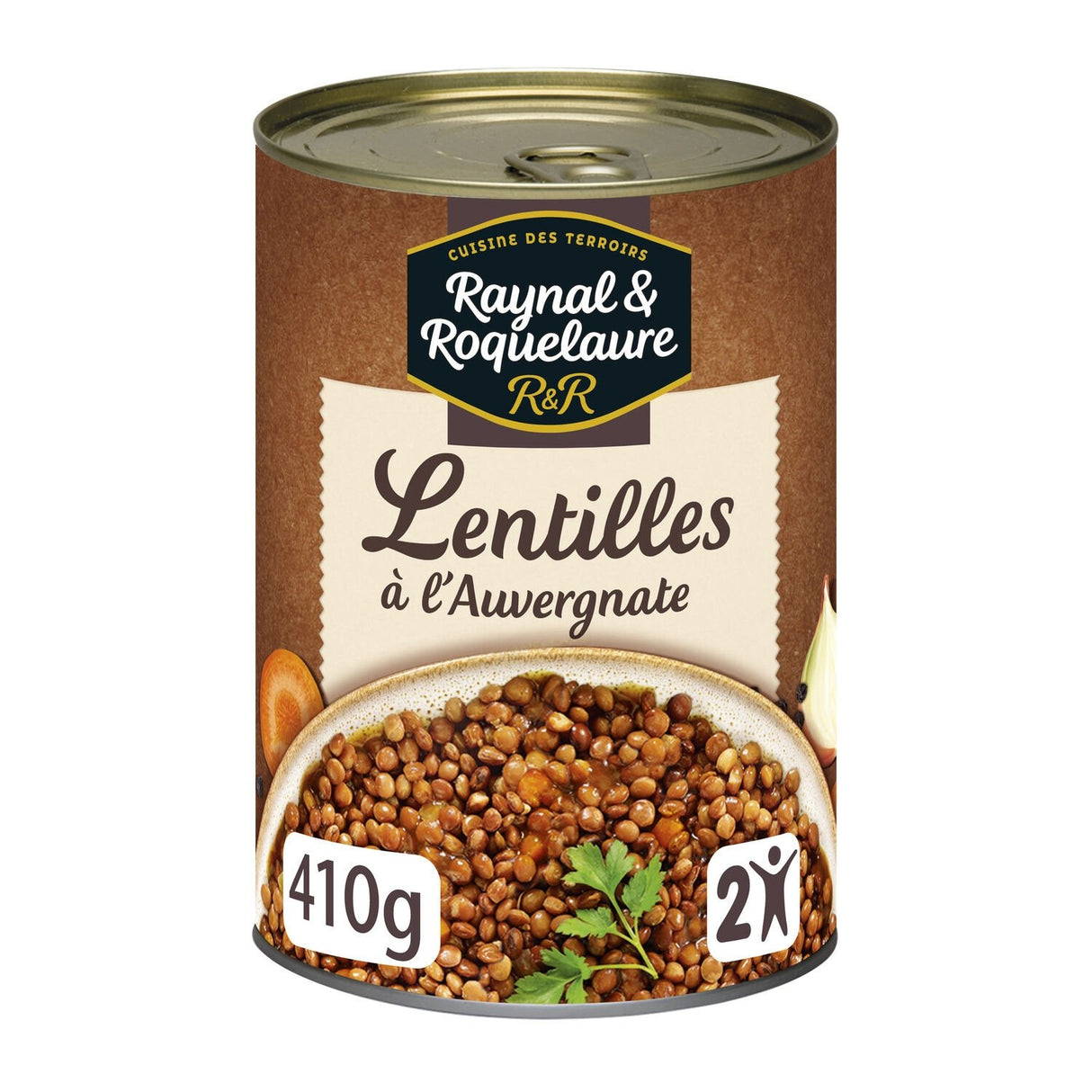 R&R Lentilles Cuisinées à l'Auvergnate Conserve 410g