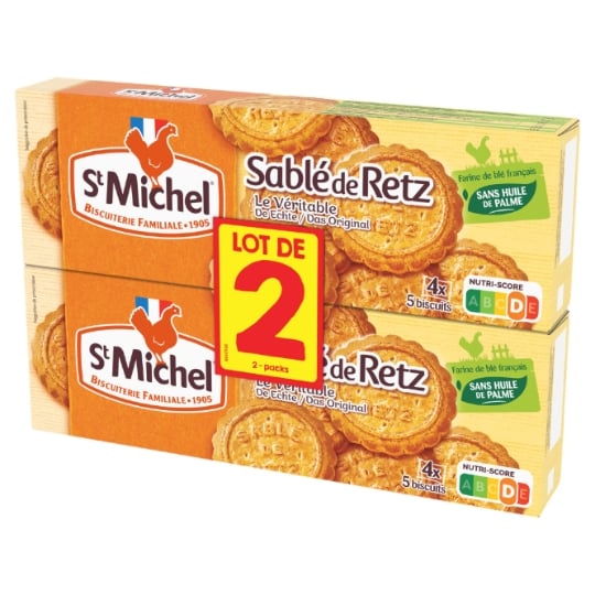 Biscuits Sablés De Retz Sans Huile De Palme ST MICHEL