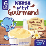 Desserts bébé 6+ mois vanille p'tit gourmand NESTLE