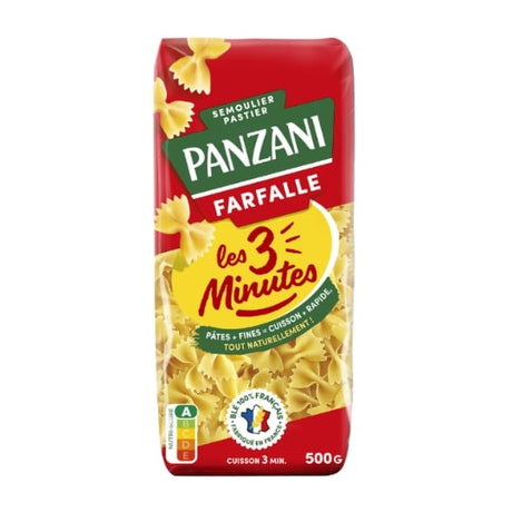 Pâtes farfalle Les 3 Minutes PANZANI