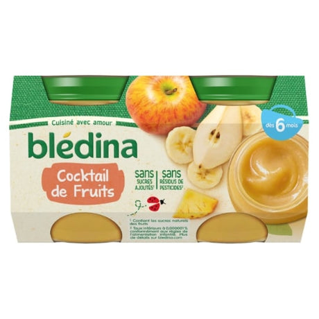 Compotes bébé dès 6 mois, cocktail de fruits BLEDINA