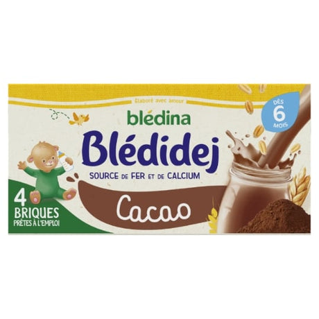 Lait et céréales bébé dès 6 mois saveur cacao Blédidej BLEDINA