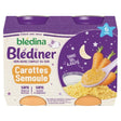 Petit pot bébé soir dès 6 mois carottes semoule Blédiner BLEDINA