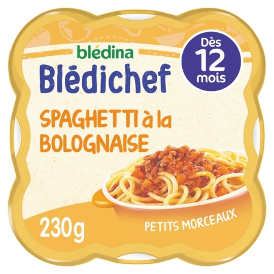 Plat bébé dès 12 mois spaghetti bolognaise Blédichef BLEDINA