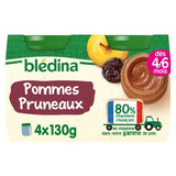 Compote bébé dès 4-6 mois pommes pruneaux BLEDINA