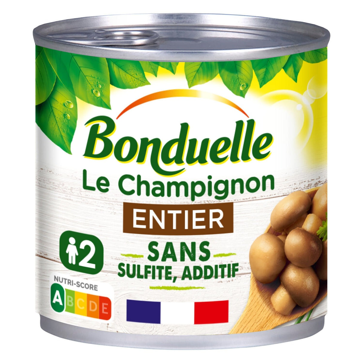 BONDUELLE Champignons Entiers 1er Choix Sans SO2 Conserve 230g