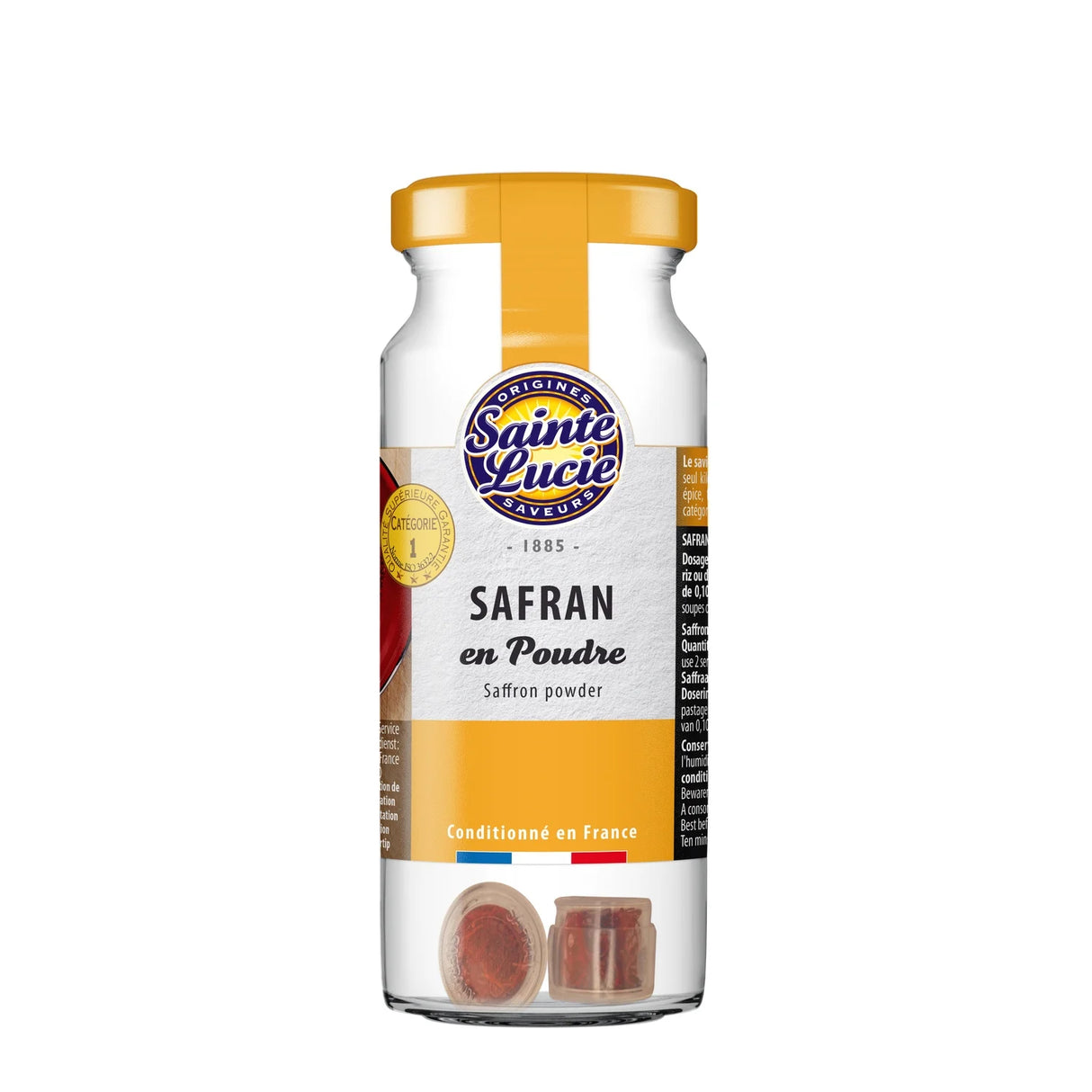 SAINTE LUCIE Safran en Poudre Lot de 3 Doses 0,1 g