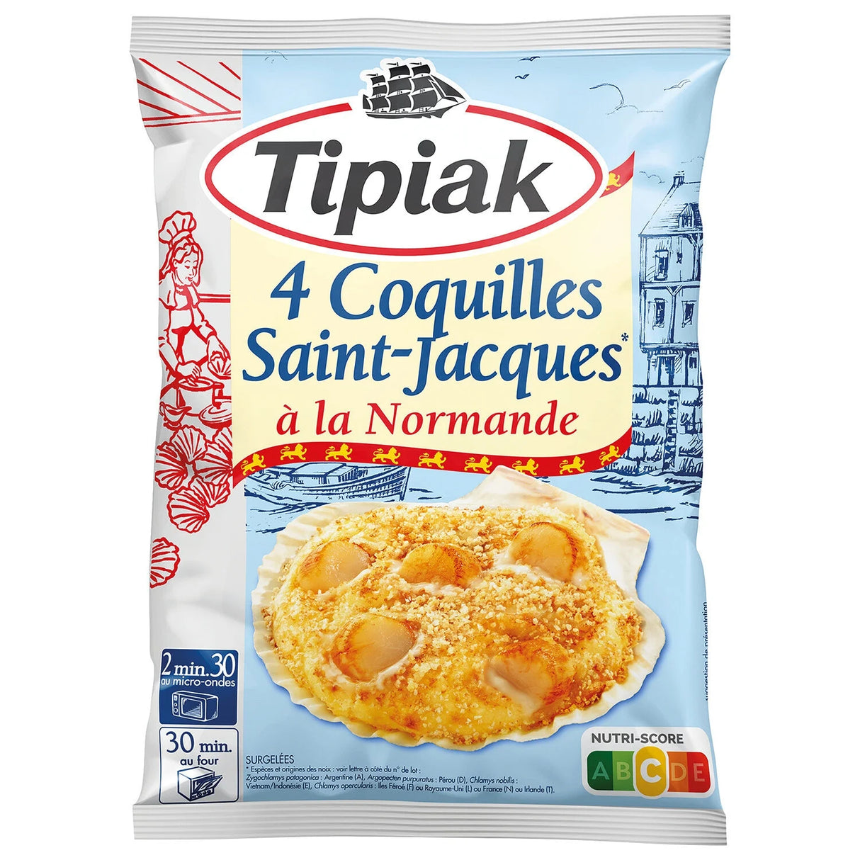 TIPIAK Coquilles Saint-Jacques à la Normande 360 g