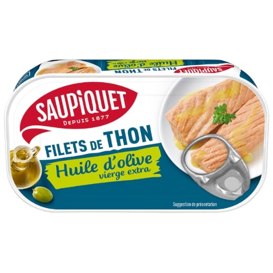 Thon filets l'huile d'olive SAUPIQUET