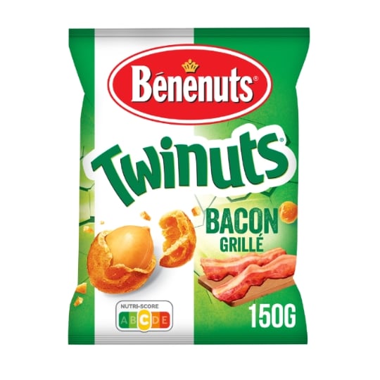 Cacahuètes enrobées saveur Bacon BENENUTS TWINUTS