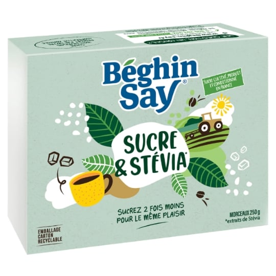 Edulcorant au sucre/Stévia BEGHIN SAY