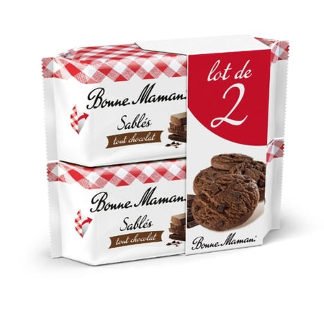 Biscuits sablés tout chocolat BONNE MAMAN