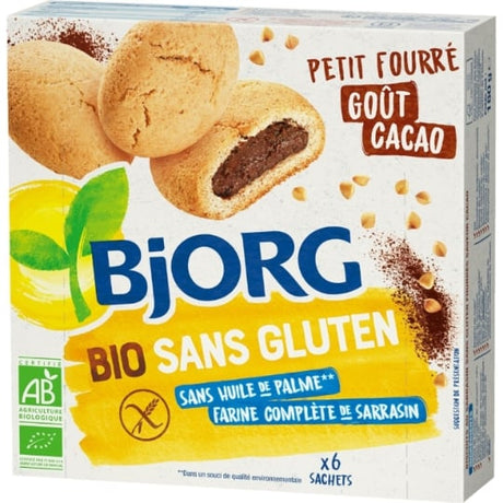 Biscuits fourrés cacao sans gluten bio BJORG