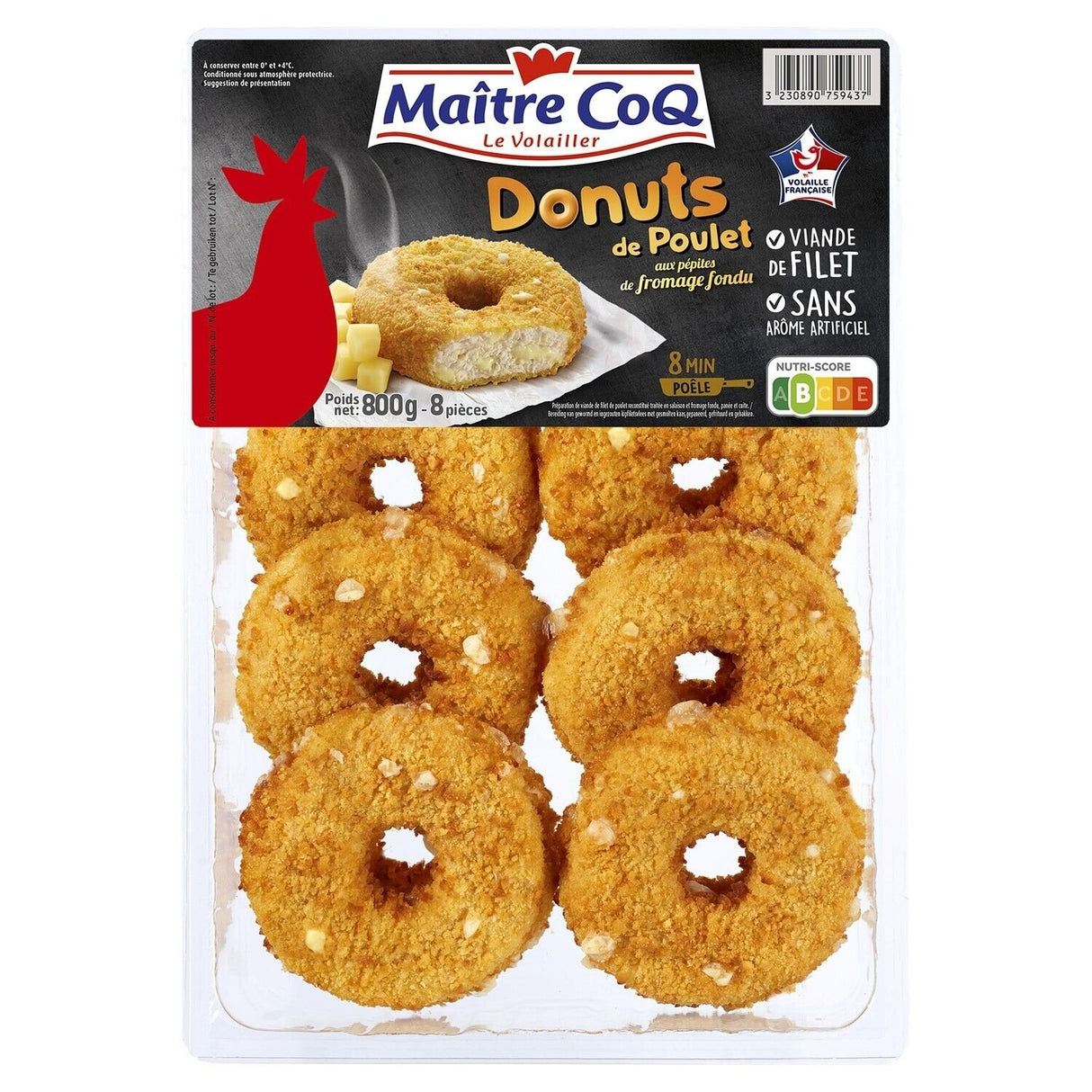 BE SNACKING Mini Donuts de Poulet 800 g