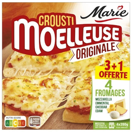 MARIE Pizza Maxi 4 Fromages Surgelée 3 x 390 g