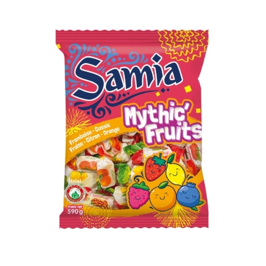 Bonbons halal tendres fruits SAMIA