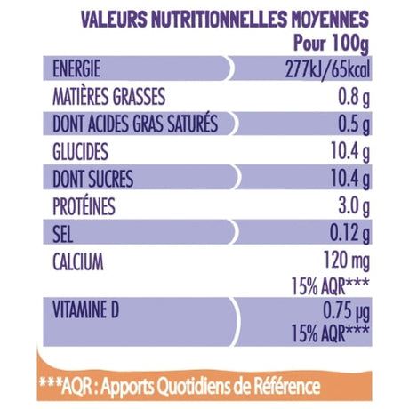 Yaourt à boire pêche Petits Filous YOPLAIT