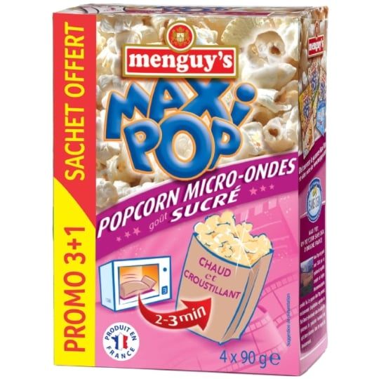 Pop corn micro onde sucré MENGUY'S