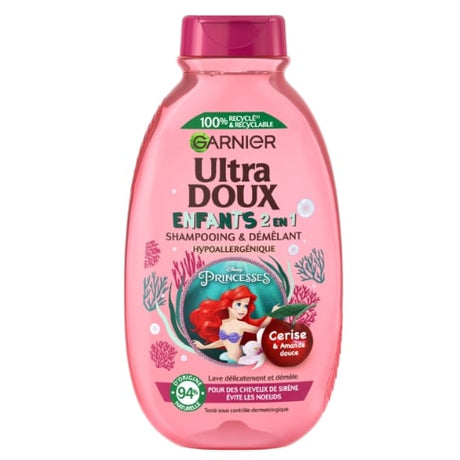 Shampooing & Démêlant Disney La Petite Sirène 2en1 à la Cerise & Amande Douce ULTRA DOUX