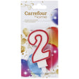 Bougie anniversaire n° 2 CARREFOUR HOME