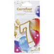 Bougie anniversaire n° 7 CARREFOUR HOME