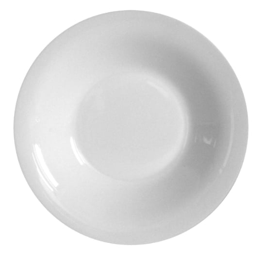 Assiette creuse opale 21cm blanche CARREFOUR