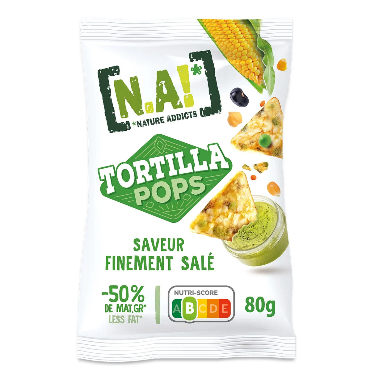 N.A! TORTILLA Pops Finement Salé 80g