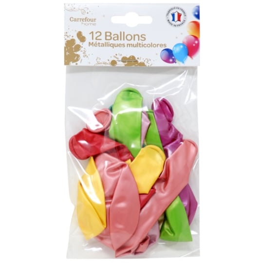 Ballon métalliques multicolores CARREFOUR HOME