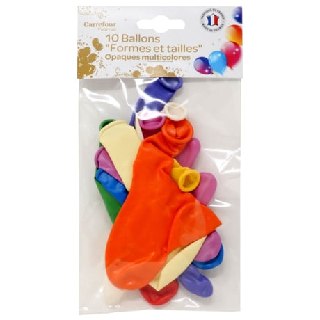 Ballon multicolores 'Formes et tailles' CARREFOUR HOME