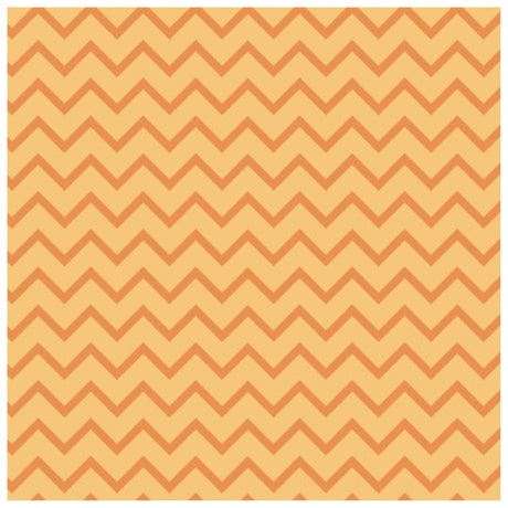 Serviette 33 x 33 cm chevron orange CARREFOUR HOME