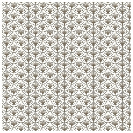 Serviette 33 x 33 cm eventail taupe CARREFOUR HOME