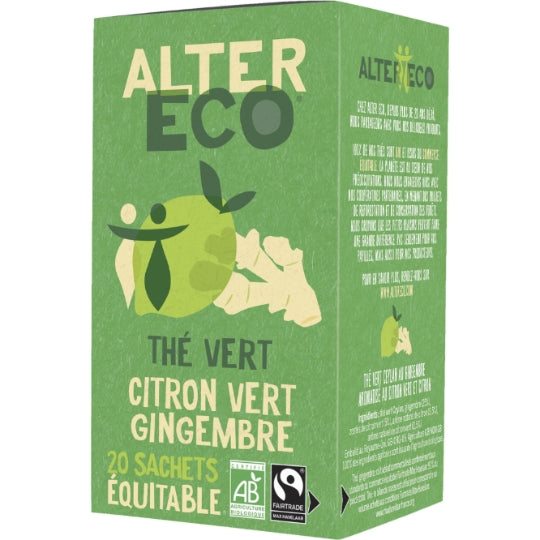 ALTER ECO Thé Vert Citron Bio 40g