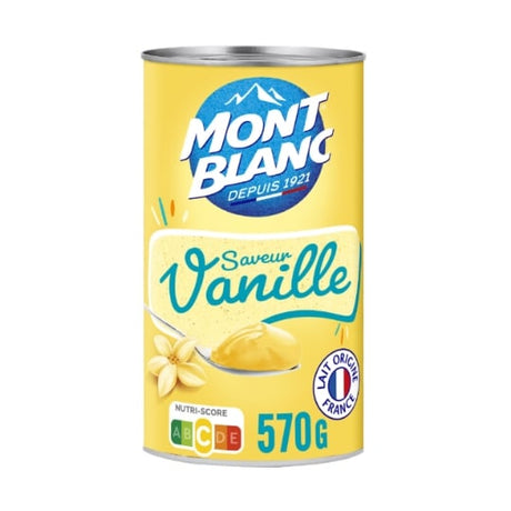 Crème dessert vanille MONT BLANC