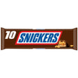 Barres chocolatées fourrées cacahuètes et caramel SNICKERS