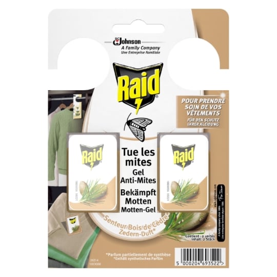 Anti-Mites Gel Senteur Bois De Cèdre RAID