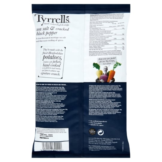 Chips sel de mer/poivre noir TYRRELL'S