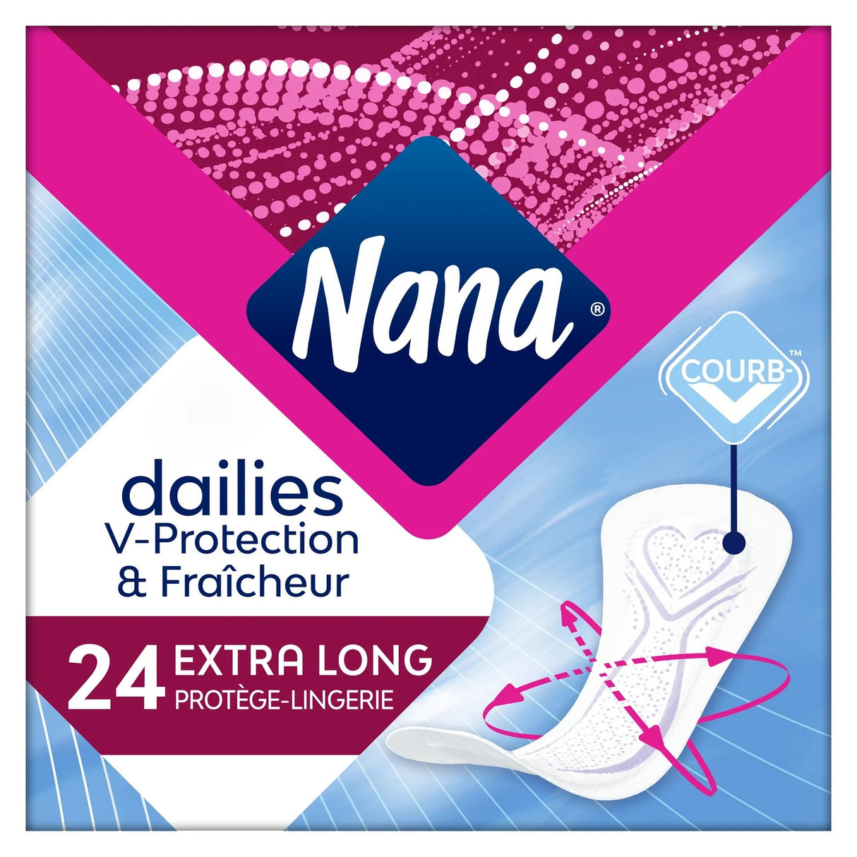 NANA Protège-Slips Extra Large Pack de 24