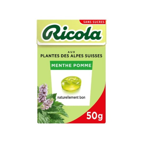 Bonbons menthe pomme sans sucres RICOLA