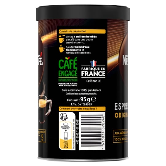 Café Soluble Espresso Original NESCAFE