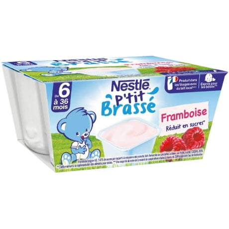 Desserts bébé 6+ mois, framboise p'tit brassé NESTLE