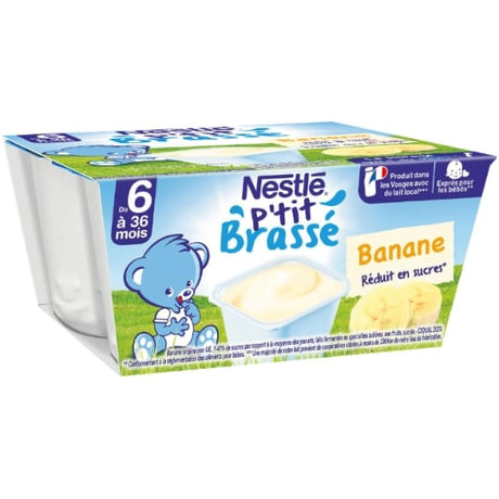 Desserts bébé dès 6 mois, banane p'tit brassé NESTLE