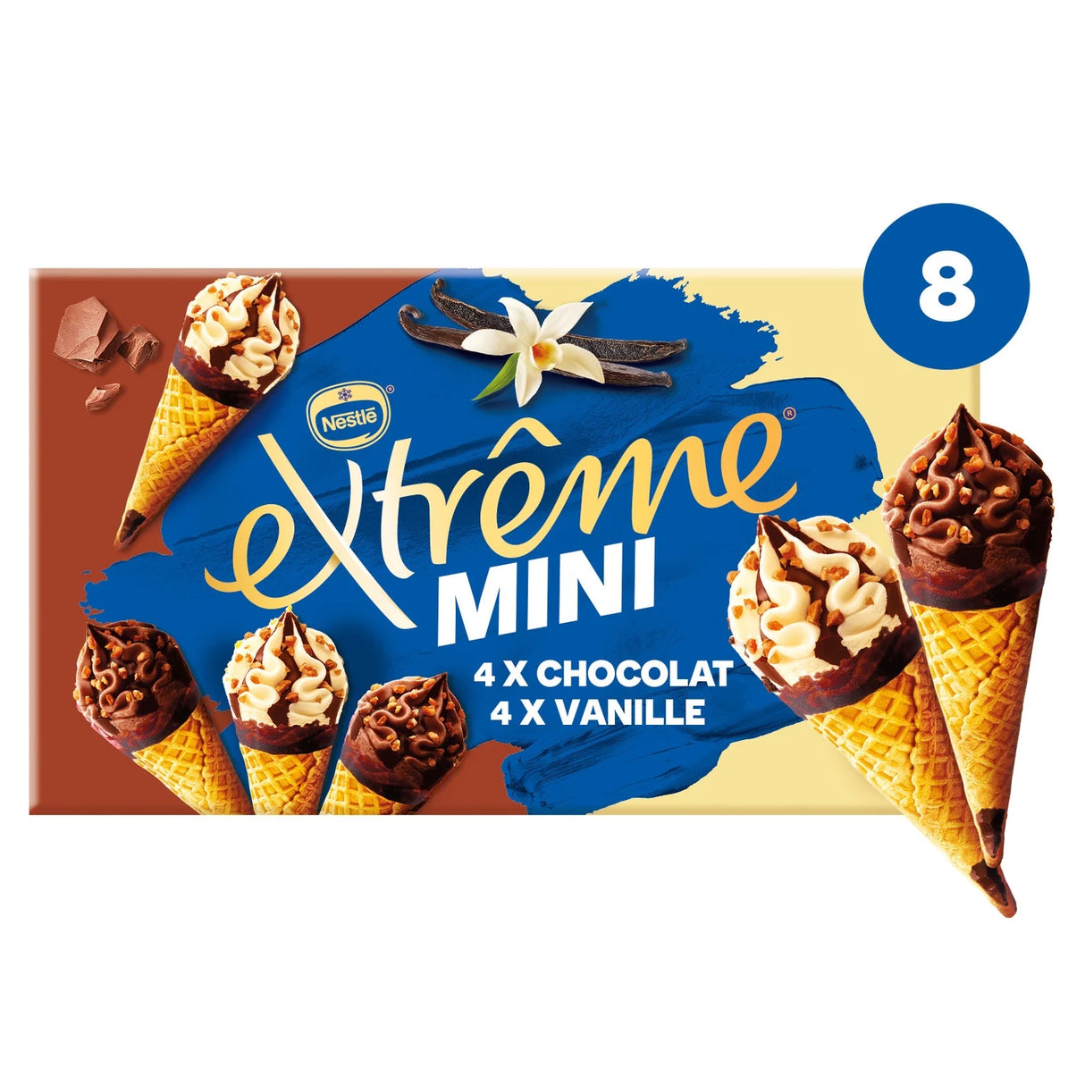 NESTLÉ Mini Extrême Vanille-Chocolat 8 x 39 g