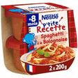 Plat bébé 8+ mois spaghetti Bolognaise P'tite recette NESTLE