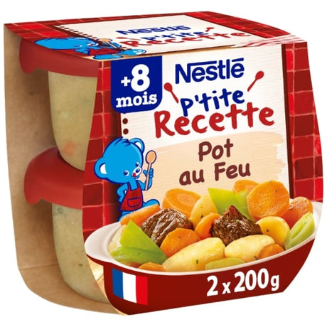 Plat bébé 8+ mois pot au feu P'tite recette NESTLE