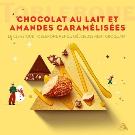 Barre chocolatée au chocolat au lait avec nougat miel et amandes TOBLERONE