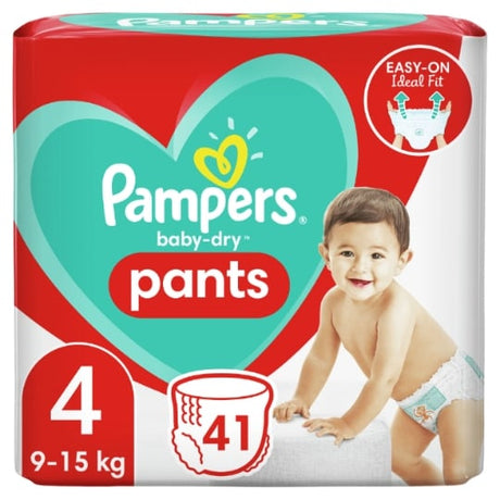 Couches-culotte taille 4 : 8-15 kg baby dry PAMPERS