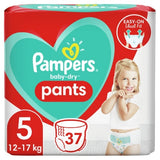 Couches-culotte taille 5 : 11-18 kg baby dry PAMPERS