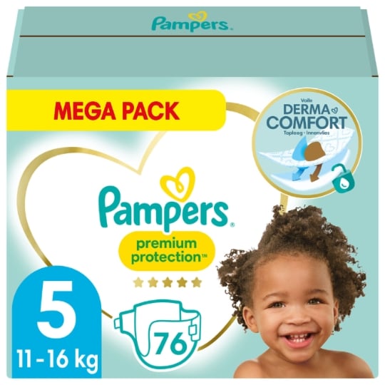 Couches Bébé Premium Protection Taille 5 11kg-16kg PAMPERS